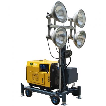  Four ultra-bright 1000W LED lamps mining lighting tower -Eairwaterawg 